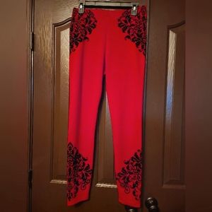 Material Girl Red Leggings